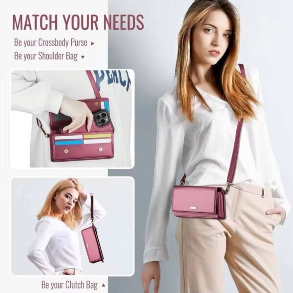 Ladies crossbody clutch bag - Image 5