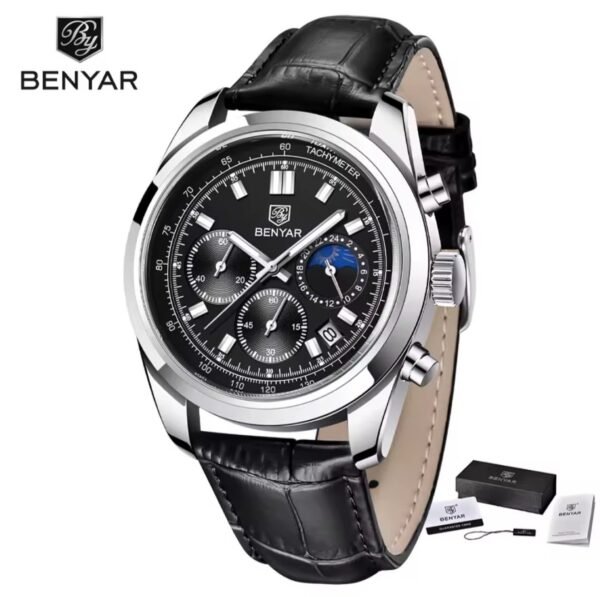 Benyar classic men's watch-Black