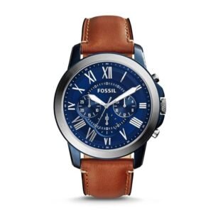 Fossil Mens Watch FS5151 Grant Chronograph Brown Leather