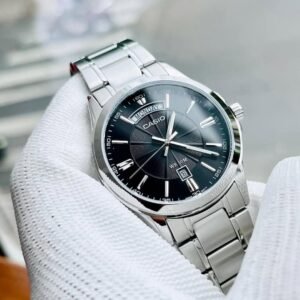 Alternative view of CASIO MTP-1381D-1AVDF : Men’s Silver Watch