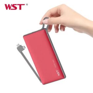 WST Fast Charging 10,000mAh Powerbank-RED
