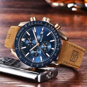 Benyar classic men's watch -Blue face