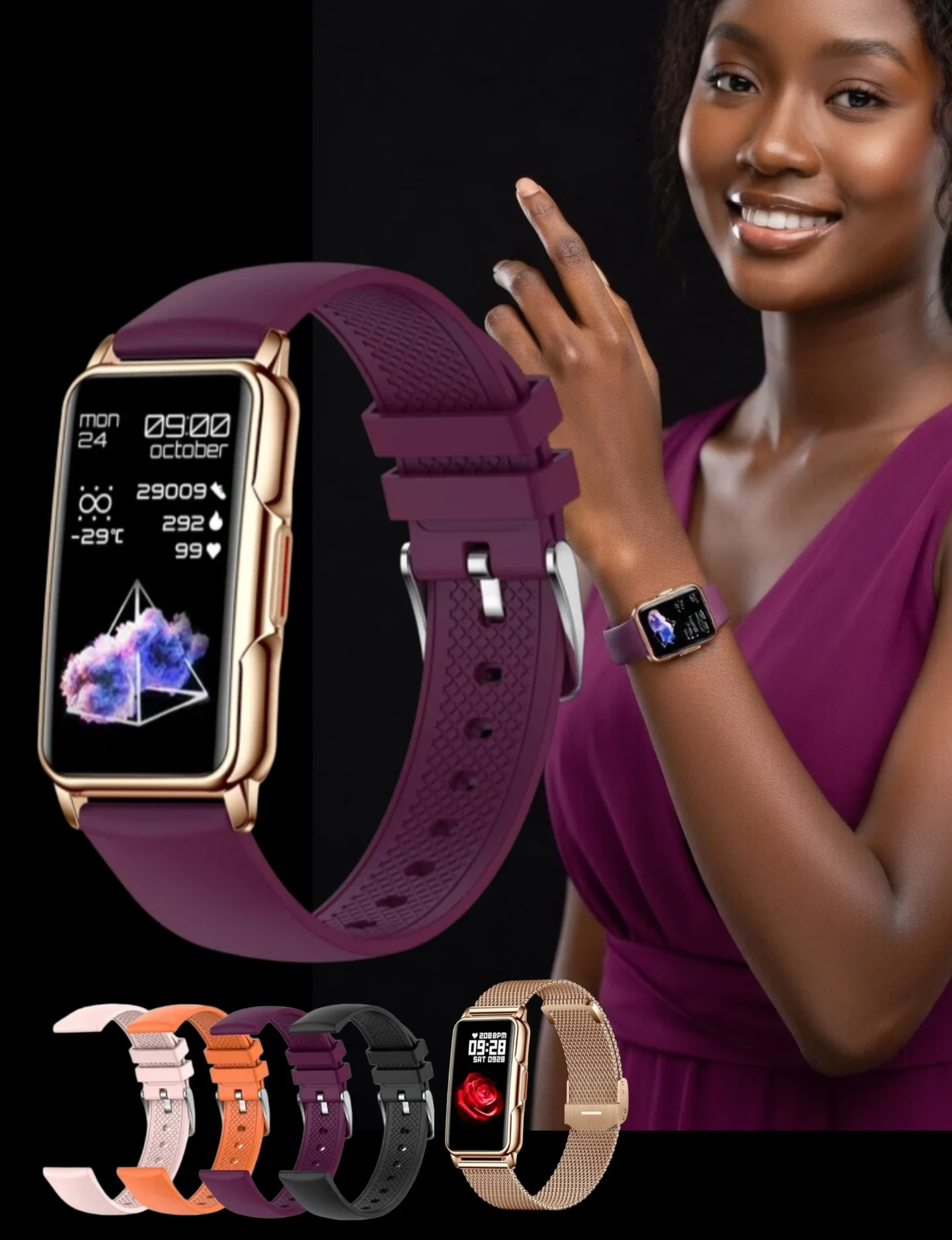 Ladies smart bracelet watch - Image 2