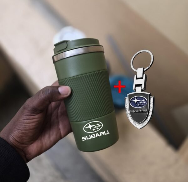 Subaru thermal mug + key chain
