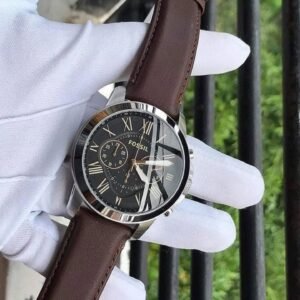 Alternative view of Fossil Mens Watch FS4812 Grant Quartz Chronograph  Leather
