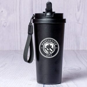 Manchester city thermal mug