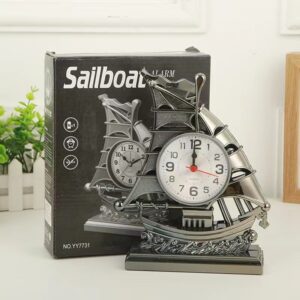 Sailboat design clock for desk or home decor